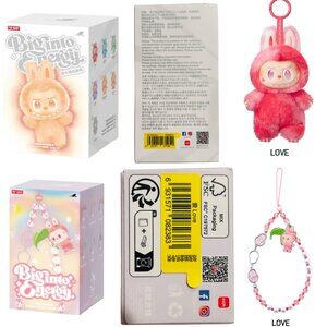 AUTHENTIC Popnow Labubu Big Into Energy Plush Pendant + Phone Charm Set – LOVE